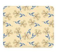 Fabulous Tapis de souris Simili Cuir Motif fleurs en cloche (22 x 18 cm) Multicolore G