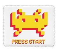 Fabulous Tapis de souris Simili Cuir Press Start Space Invaders (22 x 18 cm) Multicolore G