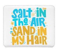 Fabulous Tapis de souris Simili Cuir Salt in the Air Sand in My Hair (22 x 18 cm) Multicolore G