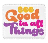 Fabulous Tapis de souris Simili Cuir See Good in All Things (22 x 18 cm) Multicolore G