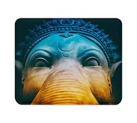 Fabulous Tapis de Souris Simili Cuir Statue de Ganesh Dieu Elephant Inde Sagesse Savoir (22 x 18 cm)