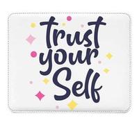 Fabulous Tapis de souris Simili Cuir Trust Your Self (22 x 18 cm) Multicolore G