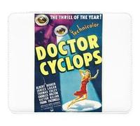 Fabulous Tapis de souris Simili Cuir Vieille Affiche Docteur Cyclops (22 x 18 cm) Multicolore G