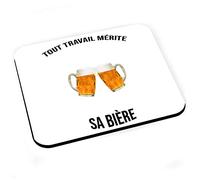 Fabulous Tapis de Souris Tout Travail Merite Sa Biere Amitie Alcool Humour Drole