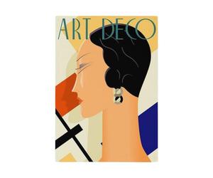 Fabulous Torchon de Cuisine et Essuie-Mains - Art Deco Affiche d'Epoque Annees 20 Mode Vintage - Linge Décoratif Absorbant Tissage Panama Format 36x50 cm Imprimé en France