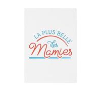 Fabulous Torchon de Cuisine et Essuie-Mains - La Plus Belle des Mamies Famille Grand-Mère Beauté - Linge Décoratif Absorbant Tissage Panama Format 36x50 cm Imprimé en France