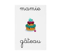 Fabulous Torchon de Cuisine et Essuie-Mains - Mamie Gateau Grand Mere Douceur Super Mamie - Linge Décoratif Absorbant Tissage Panama Format 36x50 cm Imprimé en France