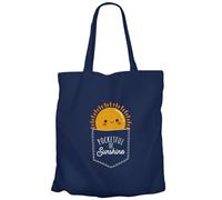 Fabulous Tote Bag Sac Shopping en Toile Bleu - Pocketful of sunshine Illustration Drawing Sun Cute - 10 L