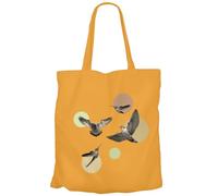 Fabulous Tote Bag Sac Shopping en Toile Orange - L'envol des Oiseaux Collage Art Surréalisme - 10 L