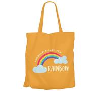 Fabulous Tote Bag Sac Shopping en Toile Orange - Somewhere Over the Rainbow Musique Chanson Arc en Ciel - 10 L