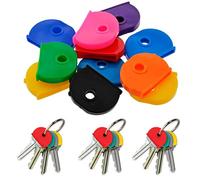 FABULOUZ 5,10, 25,50,100,200 Key Caps couvertures Couleurs assorties Dessus Tête couvertures ID Tag Casquette Bague Porte-clés Key Top Exigent