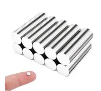 Faburo 250 Pièces Petits Aimants 5mm x 1mm - Ronds Pour Réfrigérateur, Mini Multi-usages, Puissants Pour Tableaux Magnétiques, Images, Science