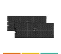 Fac FC40 - Fabrication Italienne - Lot de 2 Filtres à Charbon pour Hottes Candy ACM26, Airlux CR240, Tecnowind ACK62260, Whirlpool C00268402, Beko ACK62260, Samsung DG81-00559A - 250x92x22 mm
