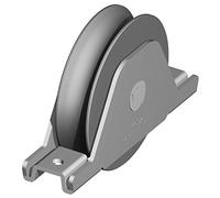 Fac Galet Gorge 1/2 Ronde Ø16Mm - Support Plié/Perçé Ø 90-1 Roult.