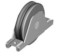 Fac Galet gorge en U - Support à Souder plié Ø 75-1 Roult