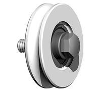 Fac Mini Roue Gorge 1/2 Ronde - Nylon - Axe M8 Ø 40