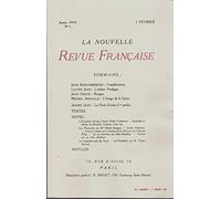 Fac-similés des deux numéros 1 de «La Nouvelle Revue Française»: (15 novembre 1908 - 1ᵉʳ février 1909)