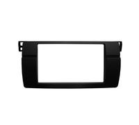 Façade 1 2 DIN pour Série 3 E46 1998 1999 2000 2001 2002 2003 2004 2005 Kit Garniture Tableau Bord Radio Adaptateur D'antenne Câblage ISO Cadre Panneau(173X98MM)