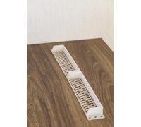 Façade 1U (1HE) 19" Rack Mount Server - Panneau avant (panneau de rack) - Accessoire d'armoire réseau Home Lab - Impression 3D (gris, structure en nid d'abeille)