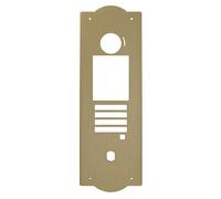 Façade aluminium chapeau de gendarme anodisé champagne pour platine GTDMBLVN - AIPHONE 200292