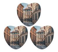 Facade Architecture Urban Image Lot de 3 désodorisants à suspendre pour voiture, maison, bureau, style gris