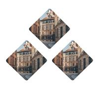 Facade Architecture Urban Image Lot de 3 désodorisants pour voiture, maison, bureau, style gris