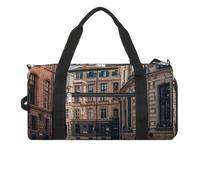 Facade Architecture Urban Image Sac de sport pour homme et femme - Imperméable - Grand sac de sport pour voyage et entraînement