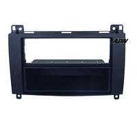 Facade autoradio 1DIN - CALIBER - Mercedes B - Vide poche - Compatible CD - Bleu