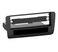 Facade autoradio 1DIN compatible avec Audi A1 10-18 Noir Avec vide poche