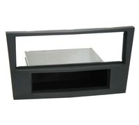 Facade autoradio 1DIN compatible avec Opel Astra H ap04 Noir Charbon Rubber touc