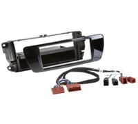 Facade Autoradio 1din Compatible Avec Seat Ibiza 6j Fl - Noir Brillant