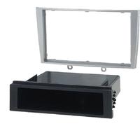 Façade autoradio 2 et 1DIN Peugeot 308 et 308CC ap07 - Argent - avec vide poche
