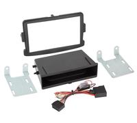 Facade autoradio 2DIN compatible avec Dacia Fiat Opel Renault ap12 Vide poche In