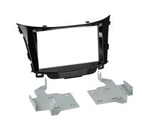 Facade autoradio 2DIN compatible avec Hyundai i30 ap12 Sans nav. Noir brillant