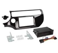 Facade autoradio 2DIN compatible avec Kia Rio ap15 Avec vide poche Induction Qi