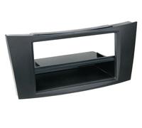 Facade autoradio 2DIN compatible avec Mercedes 02-09 vide poche Noir Ru