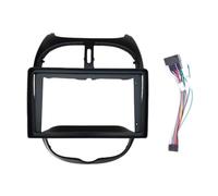 Façade autoradio Cadre D'autoradio 9 Pouces 2 DIN pour Peugeot 206 (1999, 2000, 2001, 2002, 2003, 2004, 2005, 2006, 2007, 2008, 2009)(Fascia and Cable)