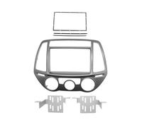 Façade autoradio pour Hyundai I20 2012-2014 (climatisation Manuelle), Façade D'autoradio 2DIN, DVD, Fixation Au Tableau De Bord(178x100mm)