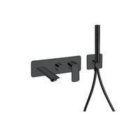 Façade bain douche mitigeur mural encastre 3 sorties Métal Brossé PROFILO - CRISTINA ONDYNA PF10377