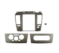 Façade Cache-Radio Adaptateur pour Nissan pour Tiida 2005-2010 Boîte Variable 2 Din Cadre De Voiture Fascia Radio Audio Tableau Bord Kit Montage Panneau 9.7 Pouces