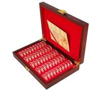 Façade commémorative, porte-pièces hautement transparent avec joint, organisateur de pièces commémoratives pour 50 pièces, conteneur d'organisation de la maison