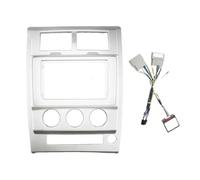 Façade D'autoradio 10,1 Pouces Panneau De Tableau De Bord Adaptateur Cache pour Jeep pour Liberty 2008-2012 PYPFQUMQGR(Frame Cable Canbus)