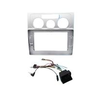 Façade D'autoradio 10 Pouces avec Lecteur DVD Intégré Au Tableau De Bord pour VW pour Touran 2004-2008 POMPOMPUR(Only FrameA Cable)