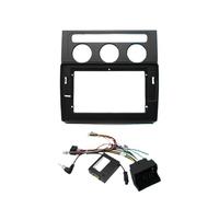 Façade D'autoradio 10 Pouces avec Lecteur DVD Intégré Au Tableau De Bord pour VW pour Touran 2004-2008 POMPOMPUR(FrameB Cable Canbus)
