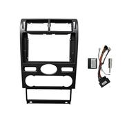 Façade D'autoradio 2 Din 9 Pouces pour Ford pour Mondeo 3th 2004-2007 Radio Fascia Spécial Tableau Bord Kit D’Outils pour Habillage Cadre DVD Panneau Cadre Radio(Frame-Cable-canbus-1)