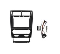 Façade D'autoradio 2 Din 9 Pouces pour Ford pour Mondeo 3th 2004-2007 Radio Fascia Spécial Tableau Bord Kit D’Outils pour Habillage Cadre DVD Panneau Cadre Radio(Frame-Cable-canbus-2)