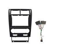 Façade D'autoradio 2 Din 9 Pouces pour Ford pour Mondeo 3th 2004-2007 Radio Fascia Spécial Tableau Bord Kit D’Outils pour Habillage Cadre DVD Panneau Cadre Radio(Frame-2-cable-B)