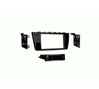 Façade d'autoradio 2 DIN avec vide poche compatible avec Mitsubishi Mirage/Space
