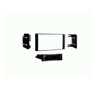 Façade d'autoradio 2-DIN avec vide poche compatible avec Nissan Micra/Note/Versa noir