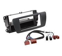 Façade d'autoradio 2 DIN avec Vide Poche Seat Ibiza nit Noir/Harnais